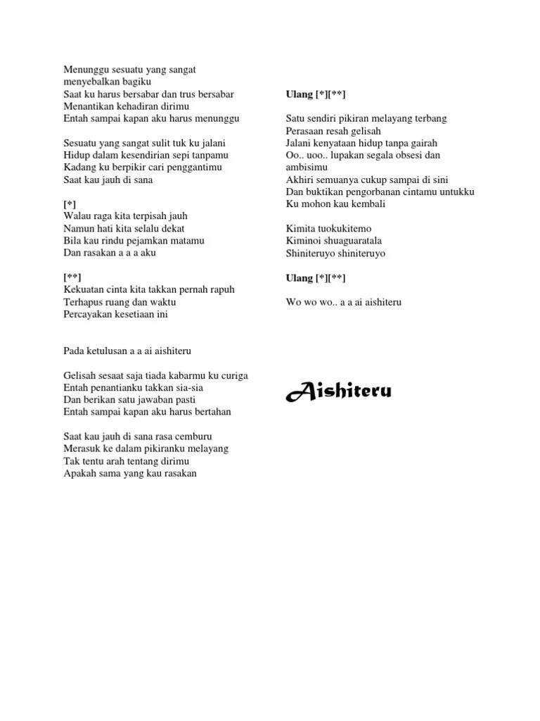 Kau harus bangkit dan bergerak 'cause the world won't ever see you 'till you do. Lirik Lagu Pdf