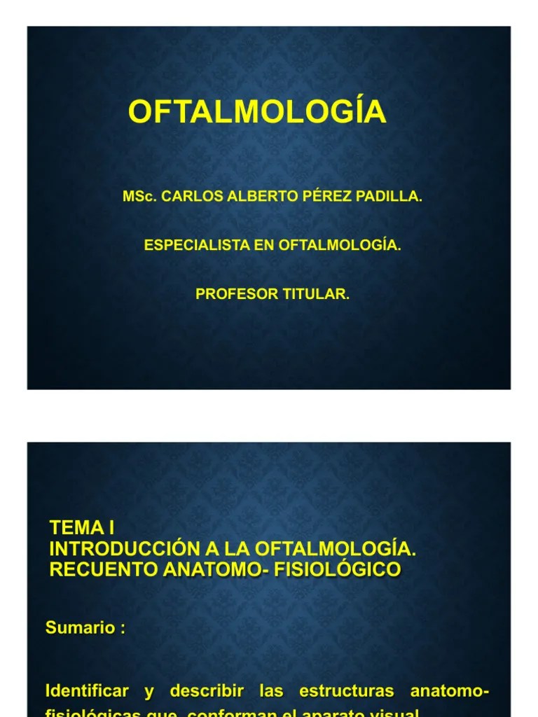 ANATOMIA CONF 1 | PDF | Ojo Humano | Percepción Visual