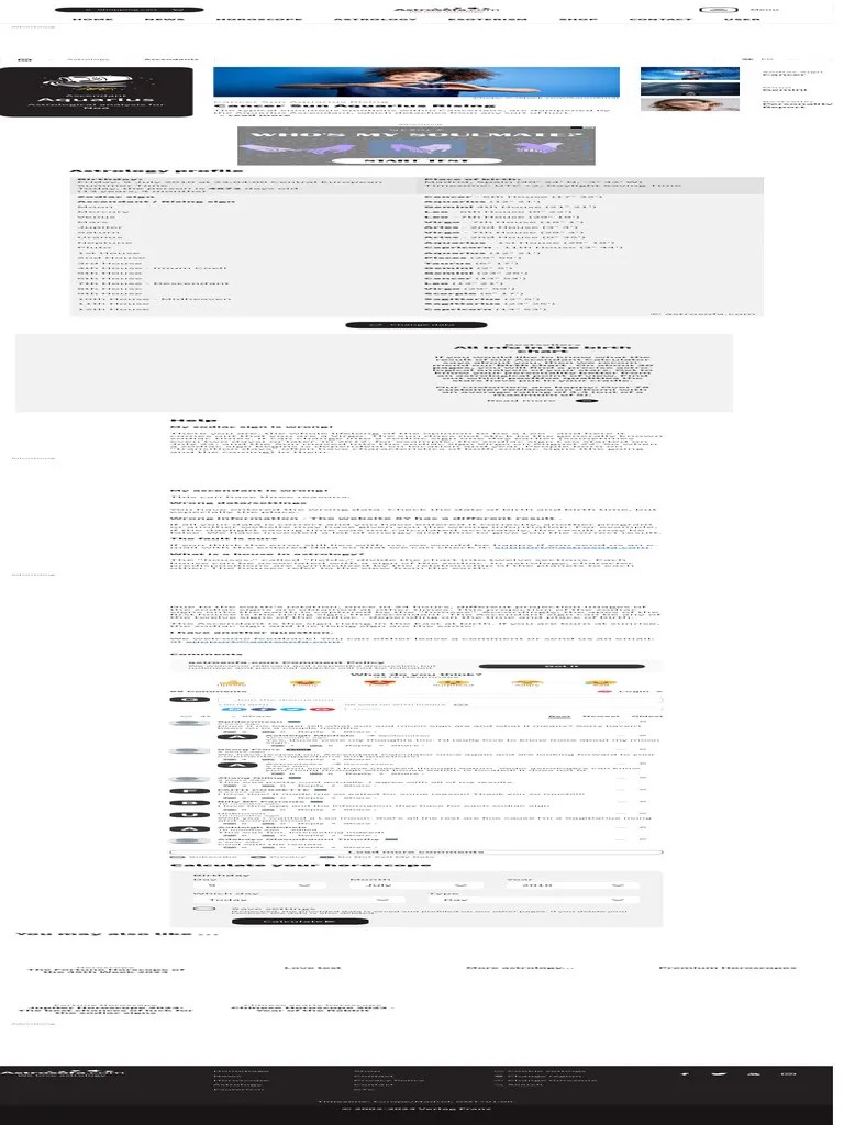 Calculate Your Rising Sign Cancer Sun Aquarius Rising | PDF | Planets ...