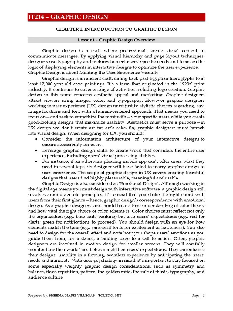 Graphic Design Chapter 2 | PDF | Thought | Graphic Design