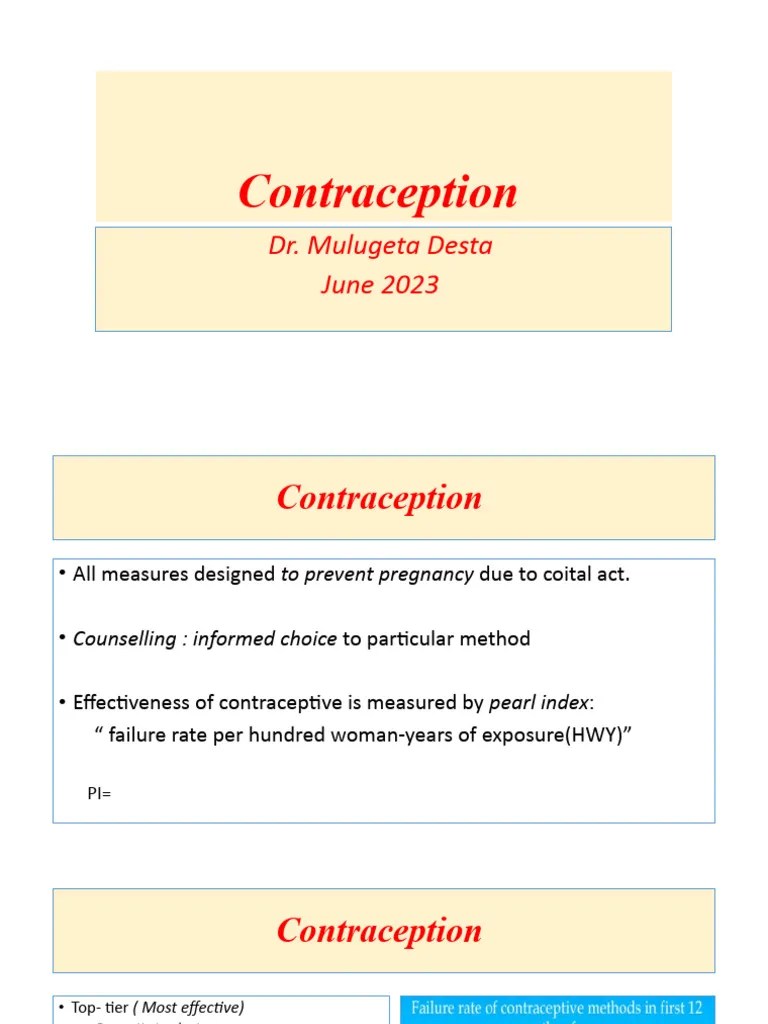 Contraception | PDF | Birth Control | Combined Oral Contraceptive Pill