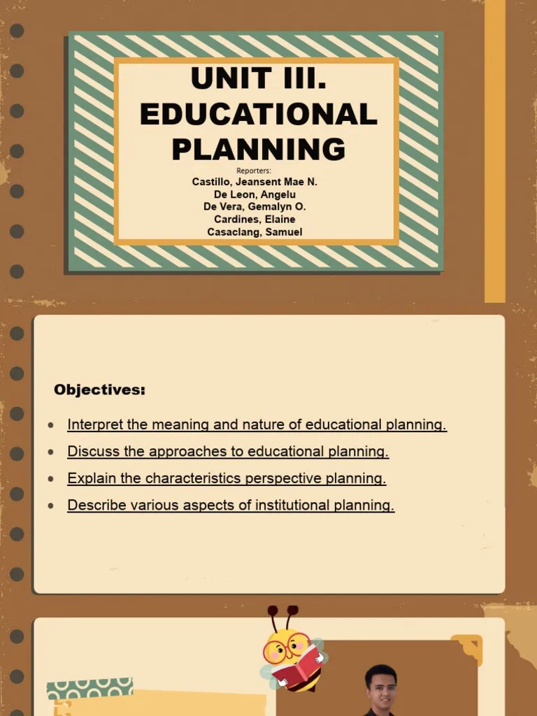Group 3 - Unit 3 Meaning And Nature Of Educational Planning | PDF ...