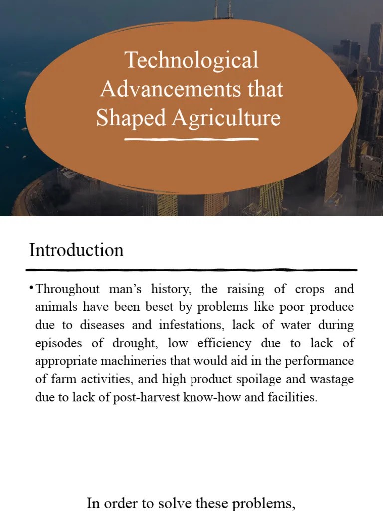Advancements In Agriculture | PDF | Agriculture | Genetically Modified Organism