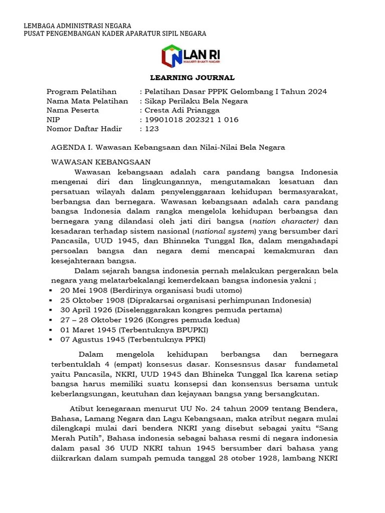 Learning-Journal-MOOC PPPK 2024 | PDF