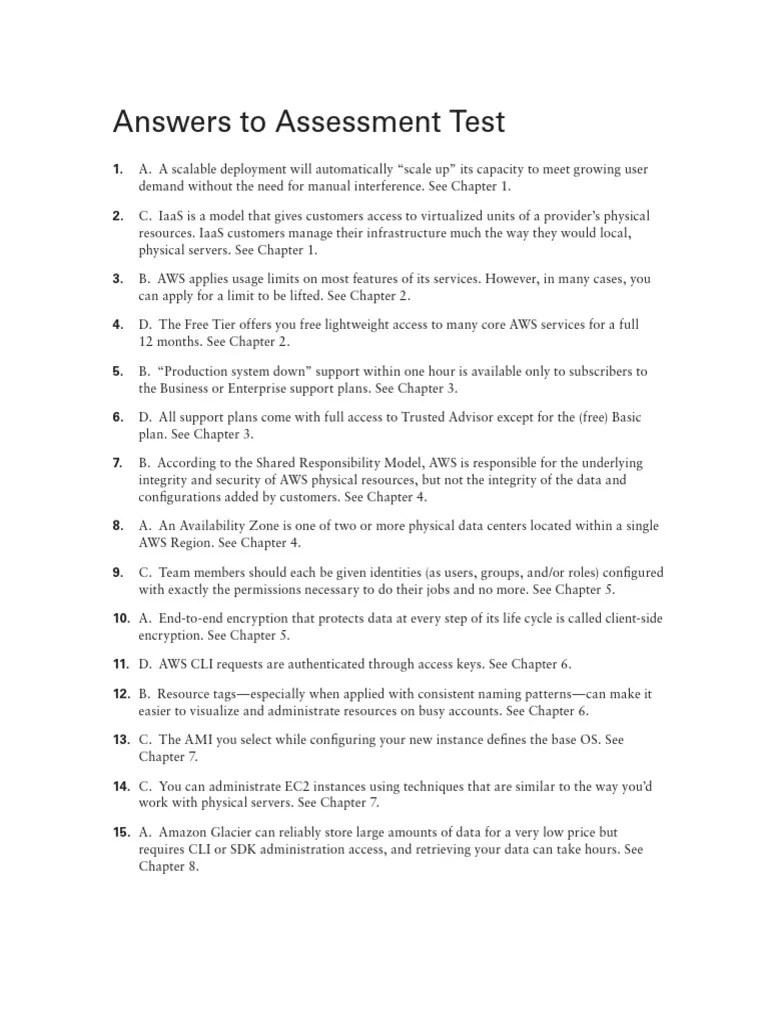 AWS Certified Cloud Practitioner Study Guide TEST ANSWER | PDF | Amazon ...