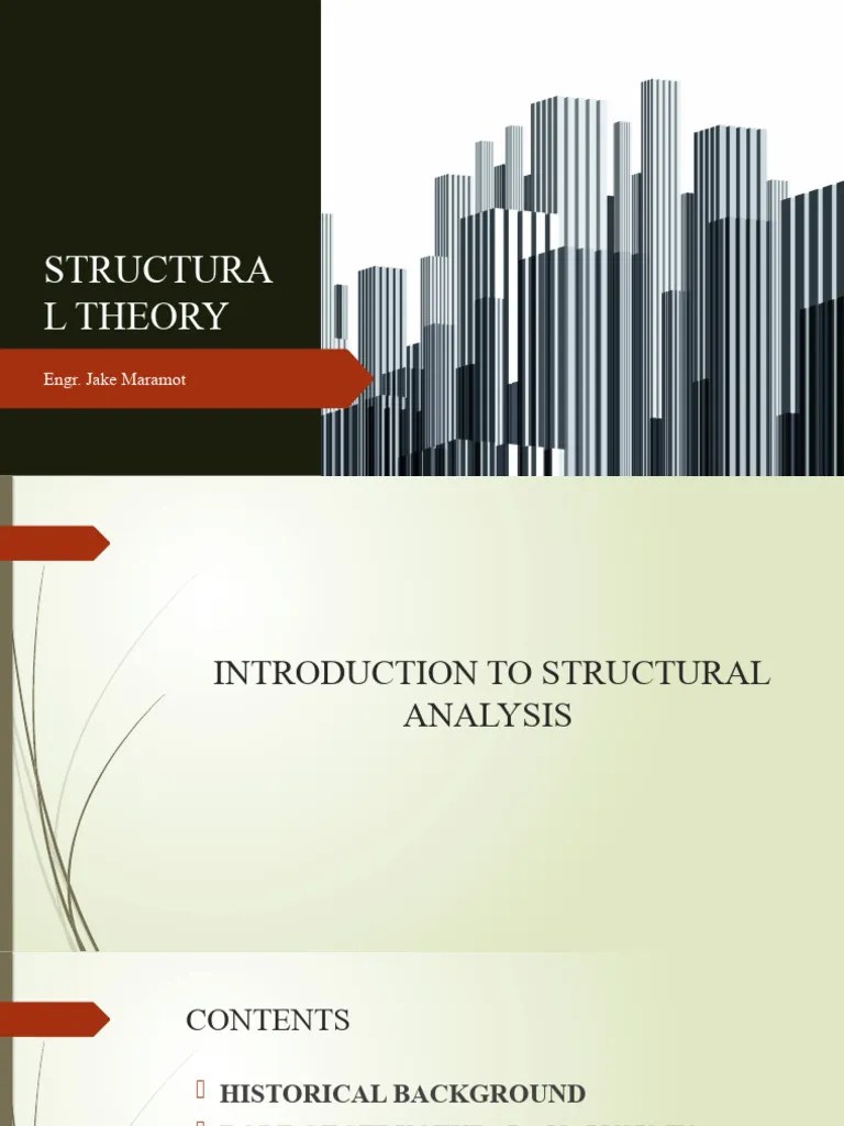 Introduction To Structural Analysis2-1 | PDF | Truss | Bending