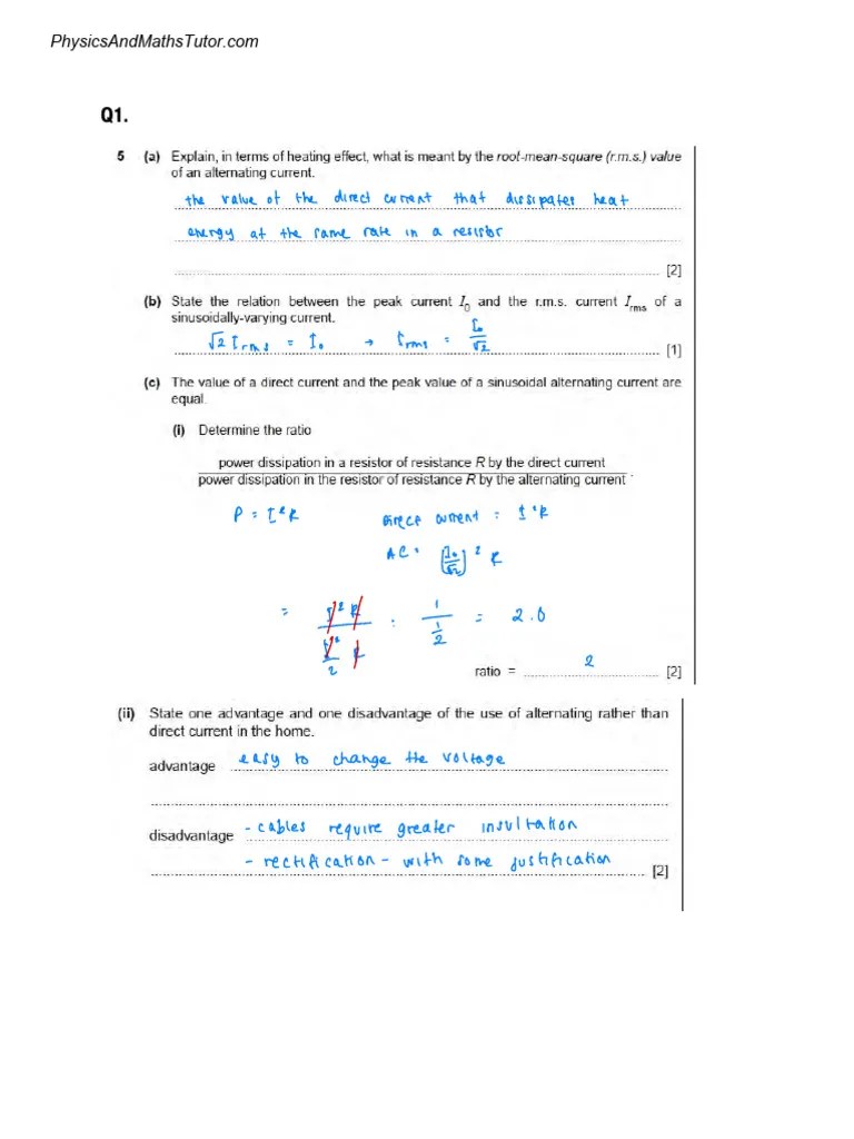 Alternating Current (1) 2 | PDF