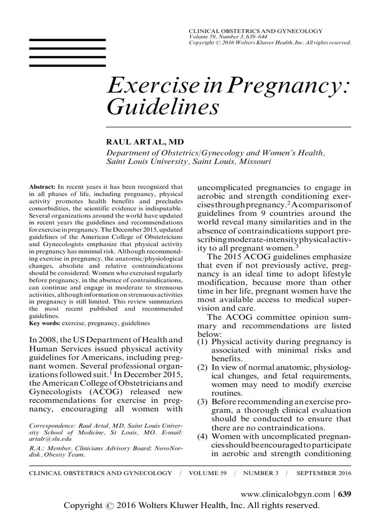 Exercise In Pregnancy | Download Free PDF | Pregnancy | Gestational Diabetes