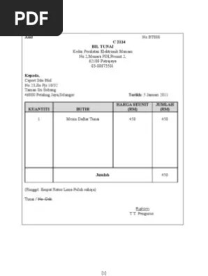 Borang perubahan gaji (sg20) beserta salinan resit bayaran. Contoh Resit Pembayaran Gaji Resitmudah