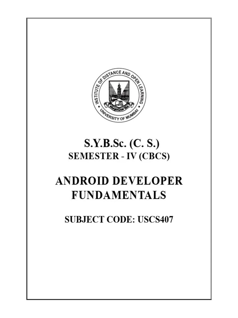 192 2 SY BSC CS SSEM IV Android Developer Fundamentals INNER PAGES ...
