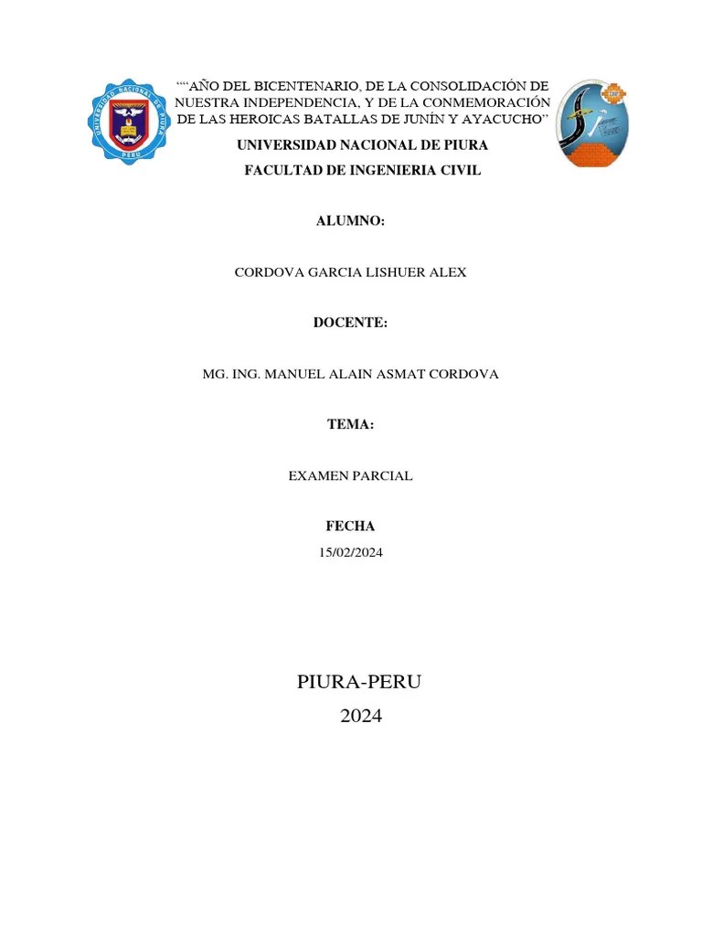 Examen Parcial 2023-II - CORDOVA GARCIA | PDF | Presupuesto | Economias