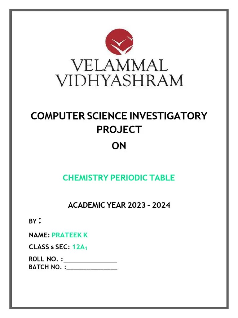 Computer Science Investigatory Project | PDF | Databases | My Sql