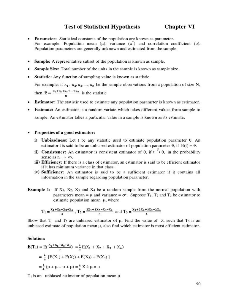 Testing Of Hypothesis | PDF