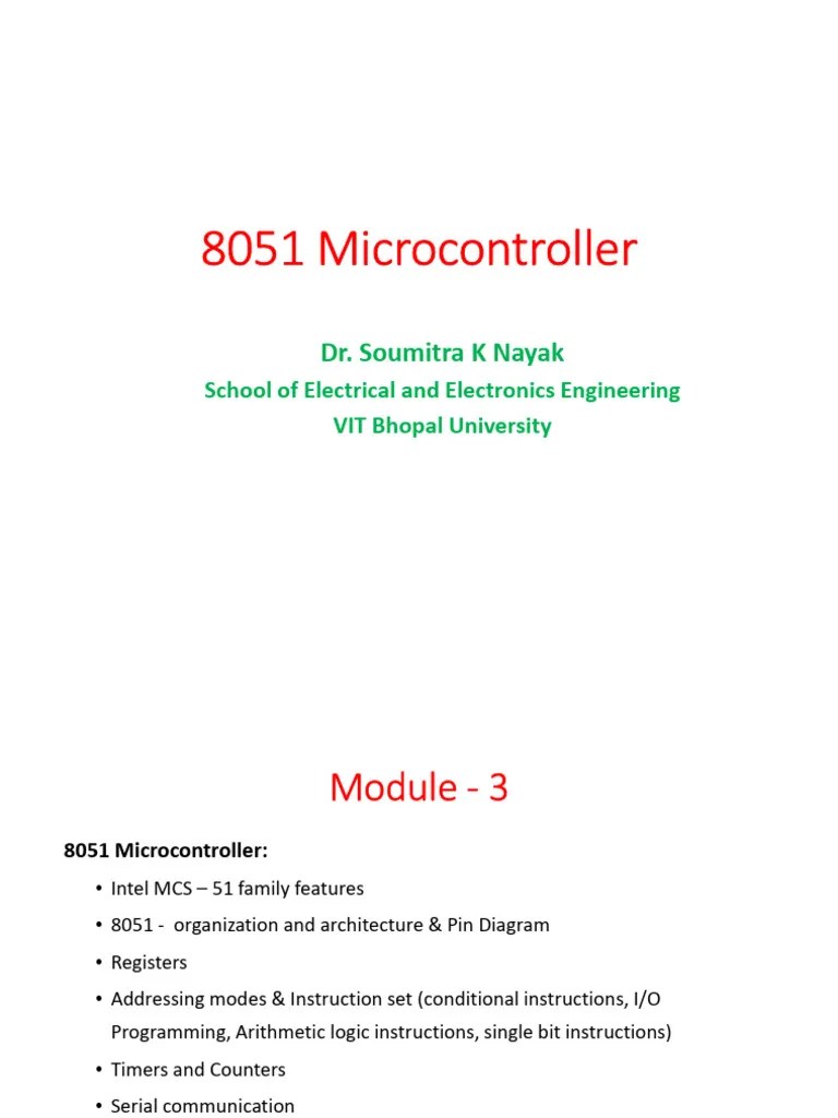 Module-3 - Part - 1 | PDF | Microcontroller | Microprocessor