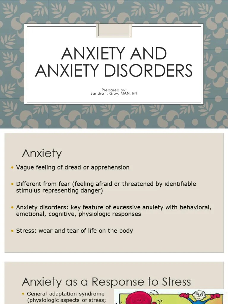 Anxiety And Anxiety Disorders | PDF | Anxiety Disorder | Phobia