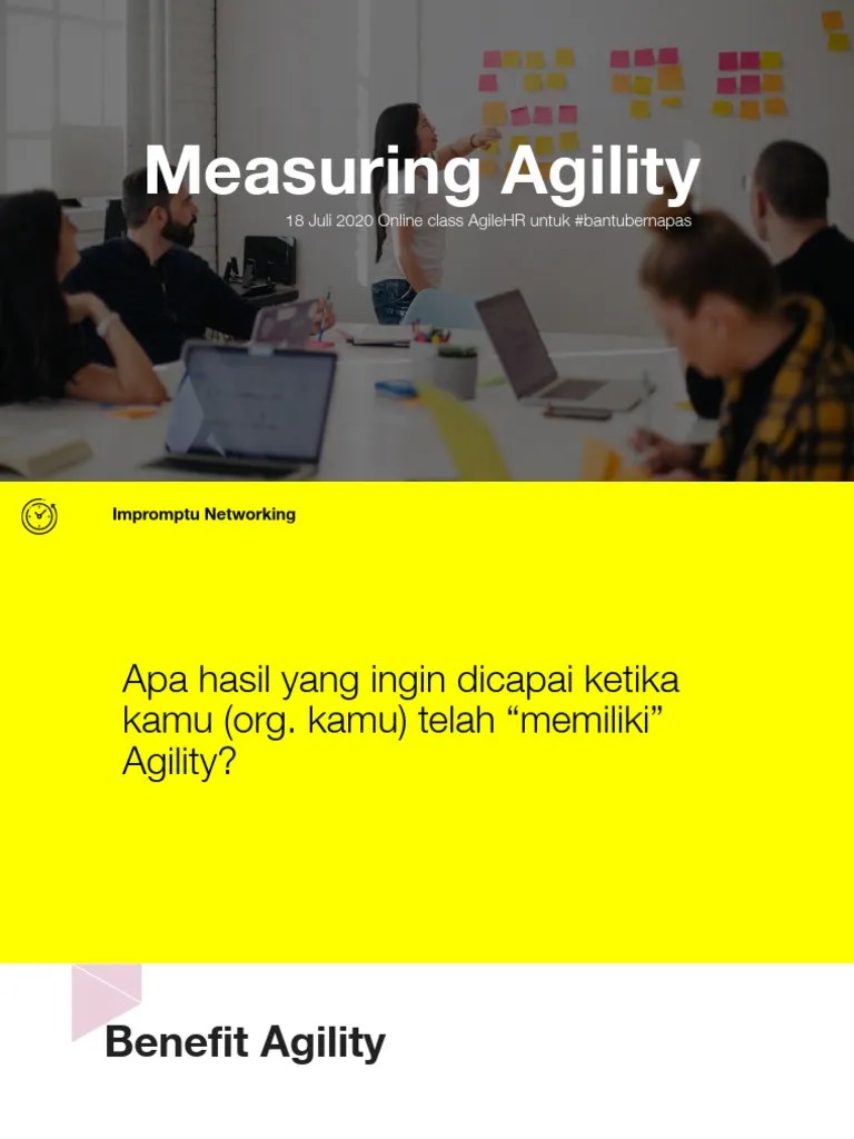 Measuring Agility - Ukuran Sukses Agile | PDF | Agile Software ...