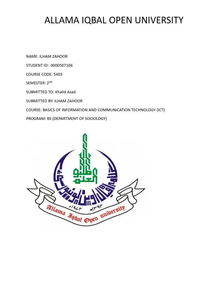 Basics Of Ict Assignment 1 | PDF | Operating System | Compiler