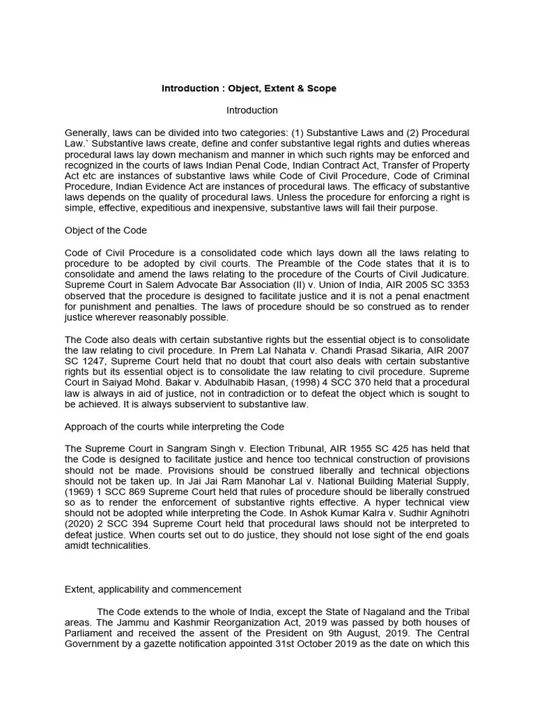 CPC Notes | PDF | Judgment (Law) | Lawsuit