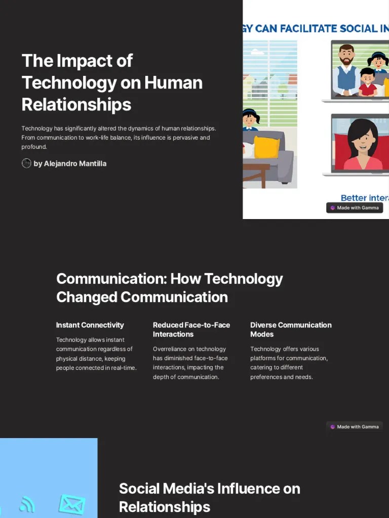 The Impact Of Technology On Human Relationships | PDF | Social Media ...