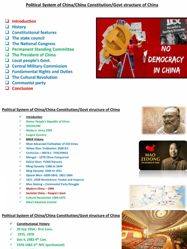 Political System Of China-1 | PDF