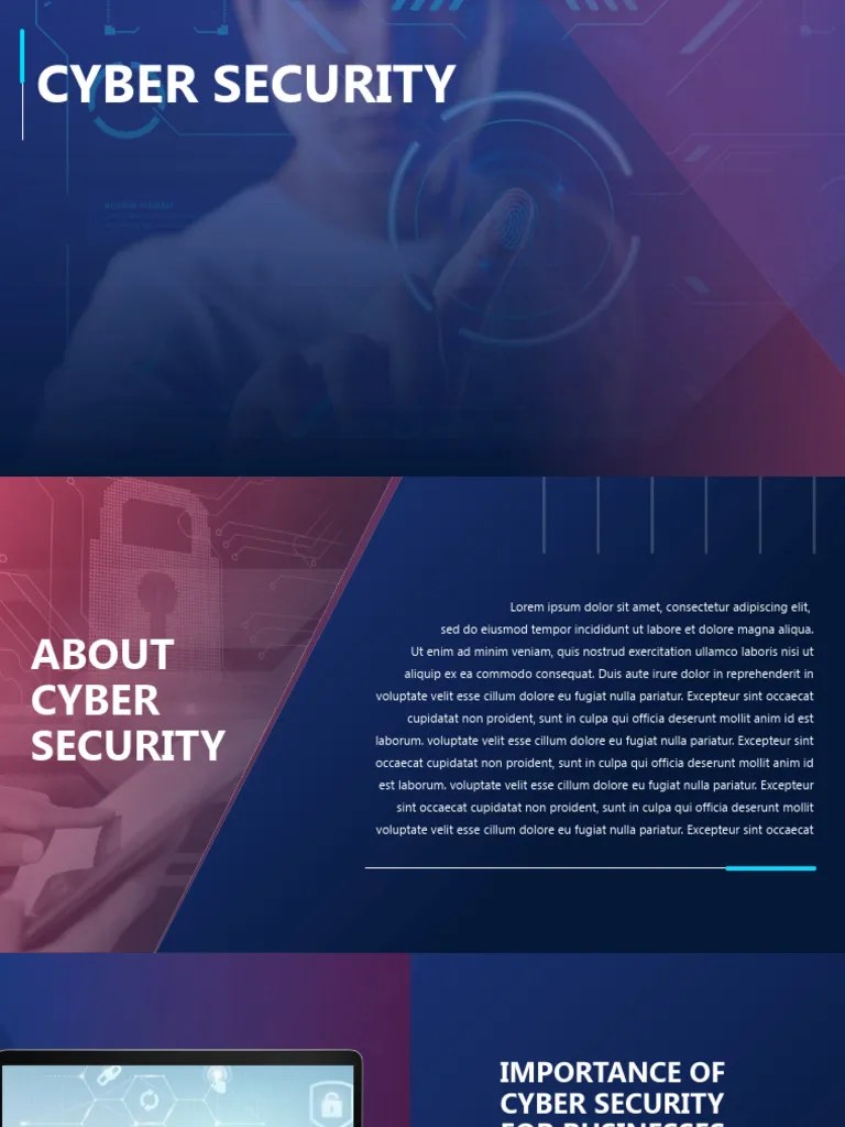 Cyber Security PPT Template - Creative | PDF | Cyberspace | Information Age