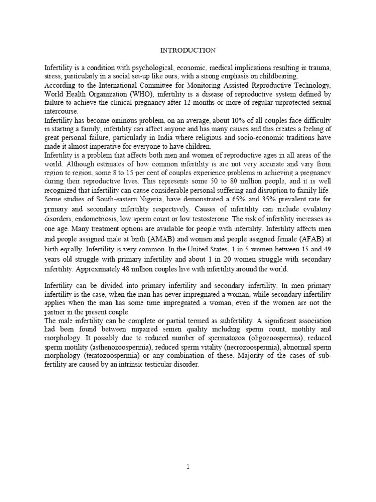 What Is Infertility | PDF | Infertility | In Vitro Fertilisation