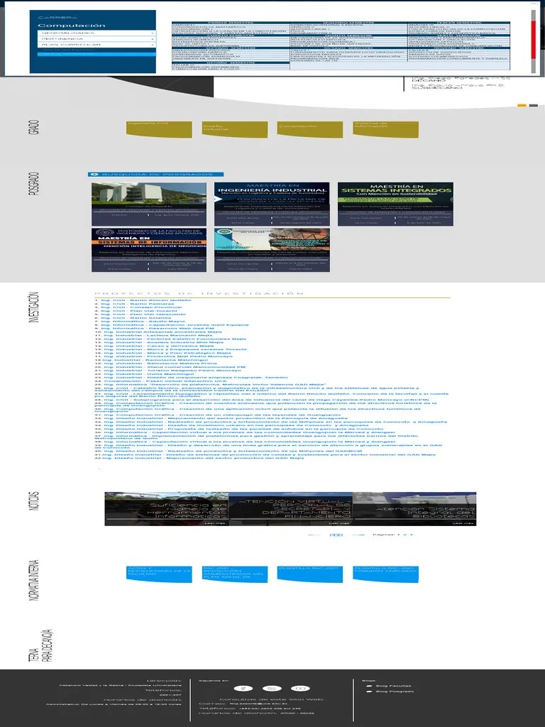 Malla Curricular Computacion | PDF | Diseño | Ingeniería