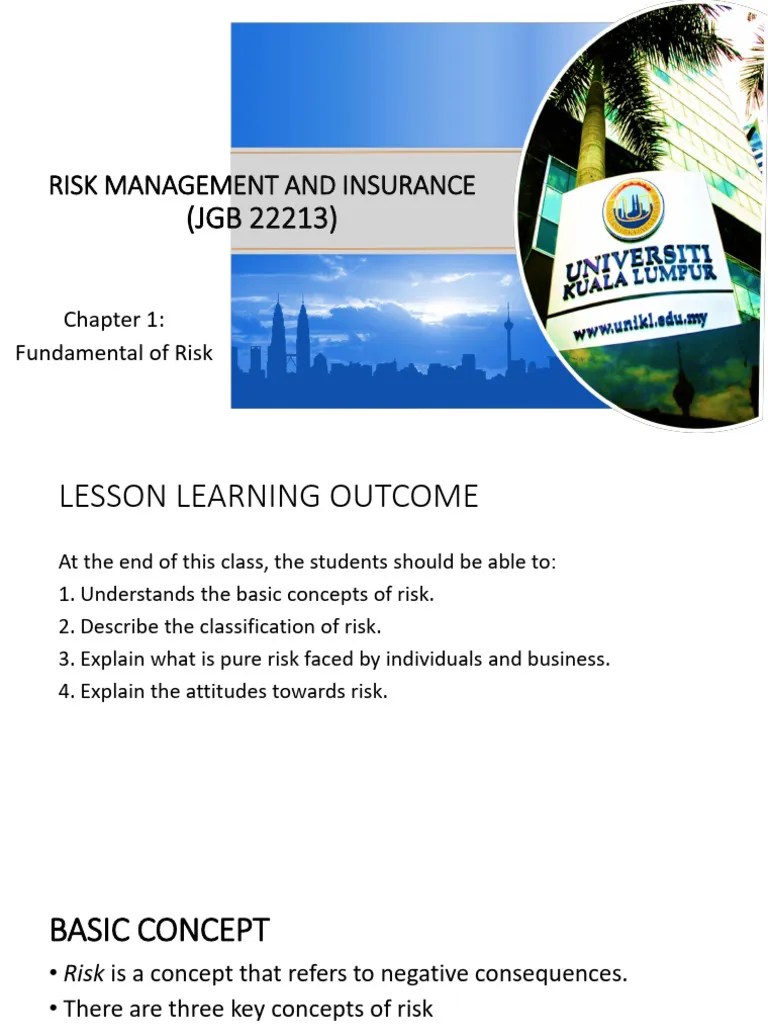 Chapter 1 Risk Management | PDF | Risk | Risk Aversion
