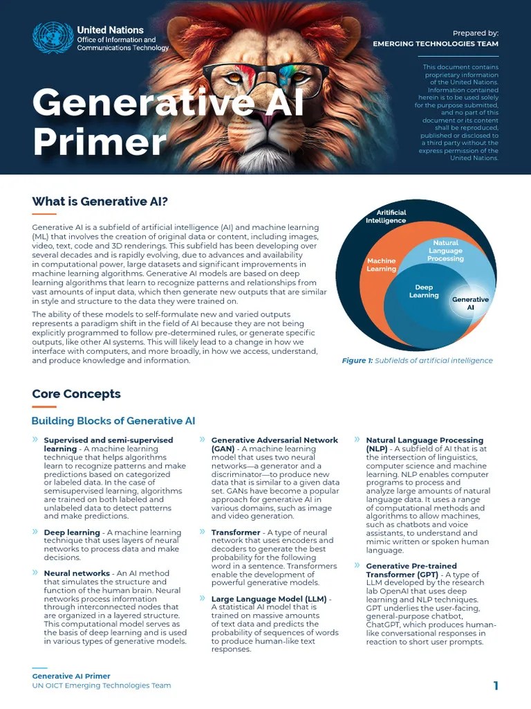 Generative Ai Primer | PDF | Machine Learning | Artificial Intelligence