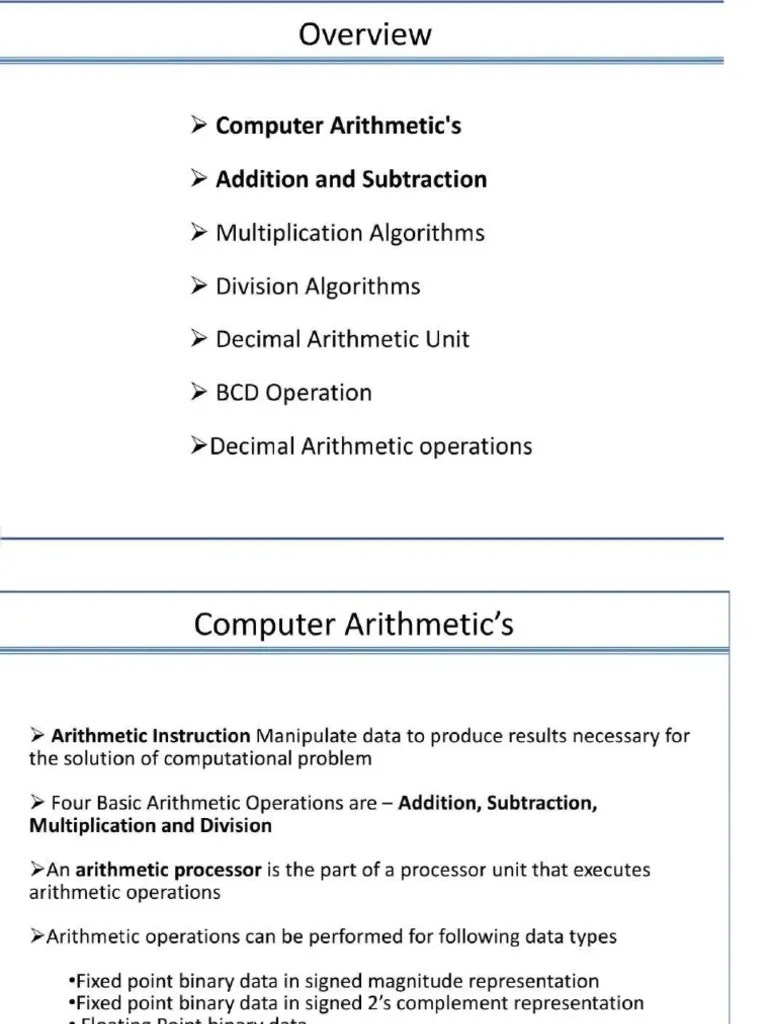 Computer Arithmetic-Final | PDF