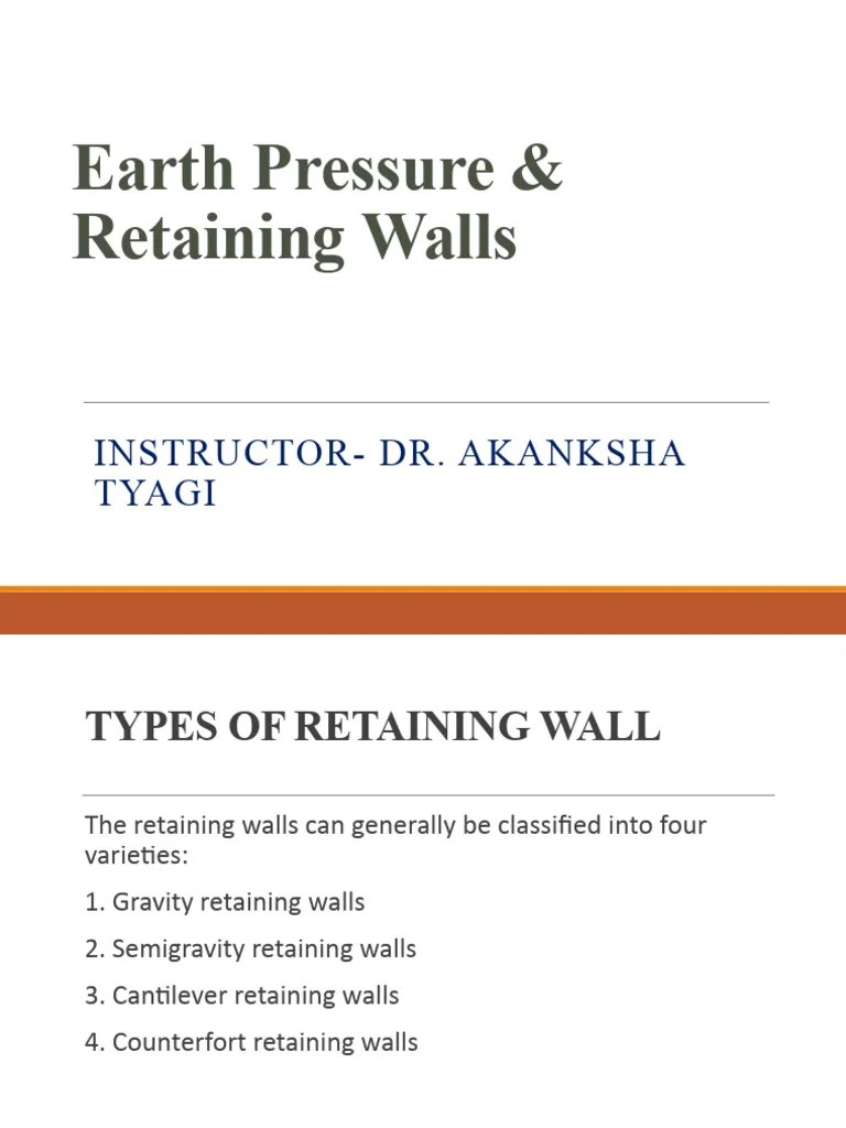 Earth Pressure & Retaining Walls-3 | Download Free PDF | Physical Sciences | Applied And ...