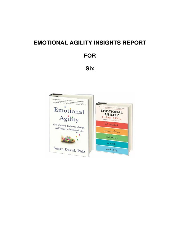 Emotional Agility Insights Report | Download Free PDF | Thought | Emotions