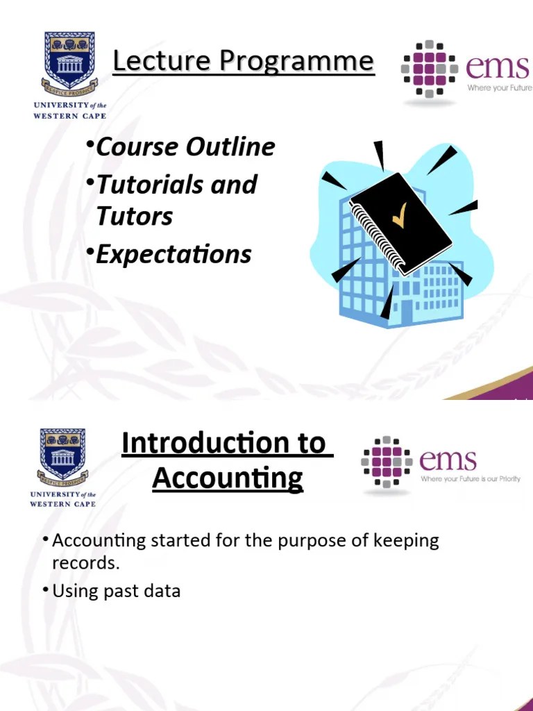 Lecture - Week - 1 - 1 | PDF | Balance Sheet | Financial Statement