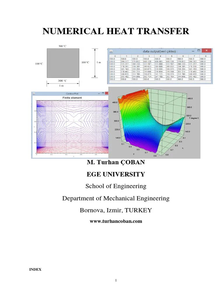 Numerical Heat Transfer | PDF | Thermal Conduction | Heat Transfer