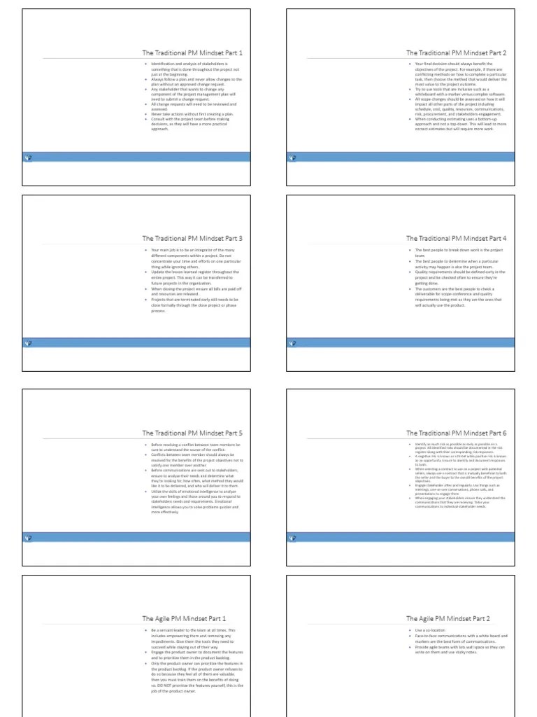 Mindset Slides | PDF | Scrum (Software Development) | Top Down And Bottom Up Design