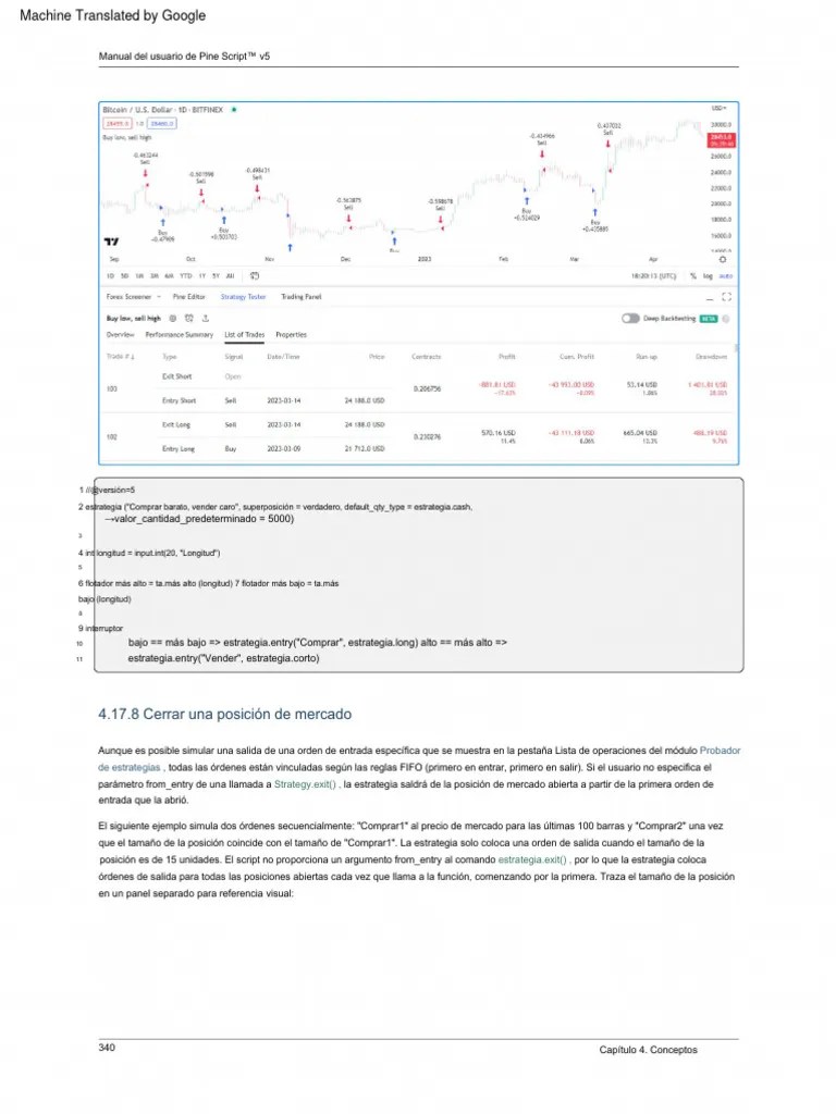 Pine Script V5 User Manual (350-509) | PDF | Mercado (economía ...