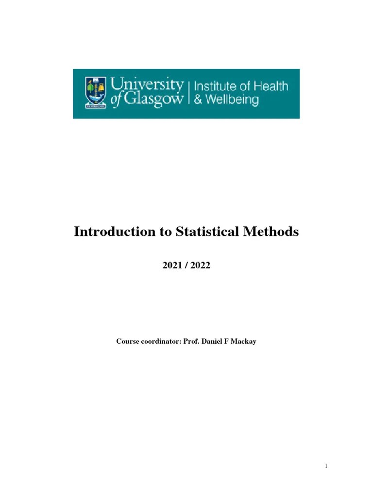 INTRO STATS MANUAL R FINAL | PDF | Randomized Controlled Trial | Cohort ...