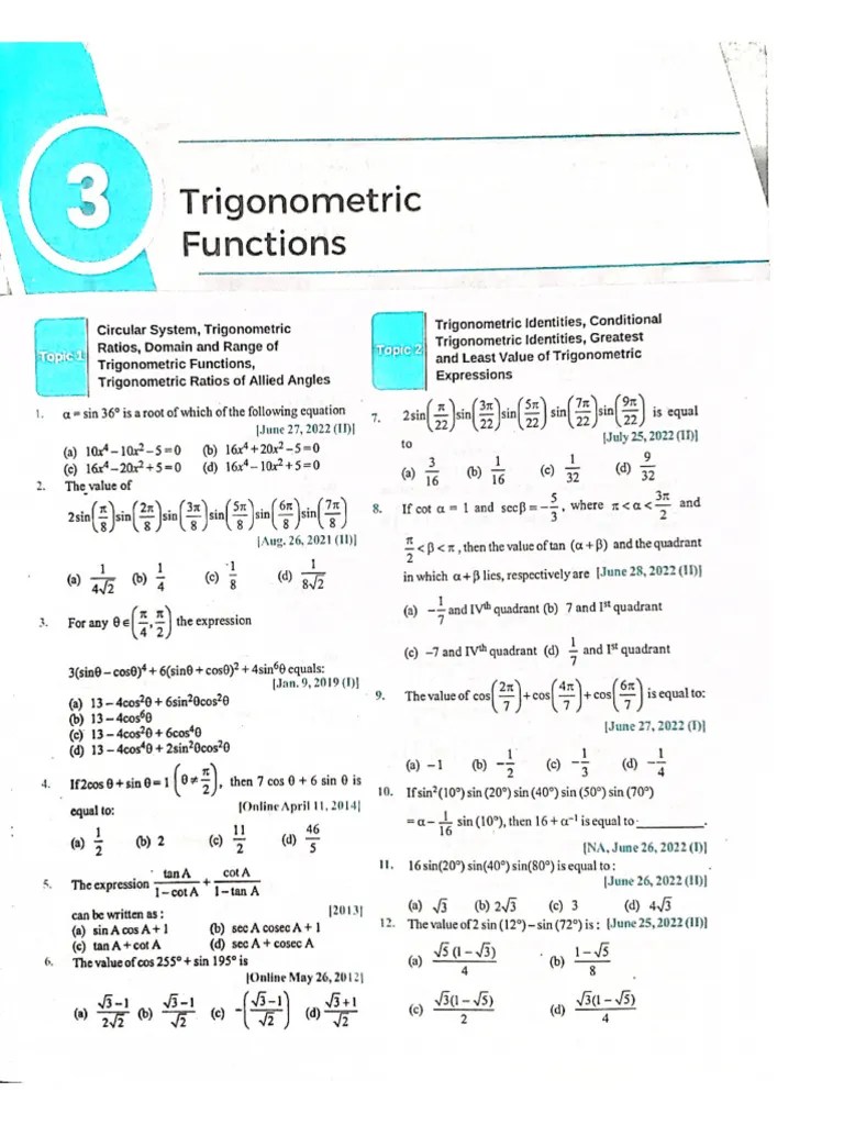 Trigonometric Functions | PDF