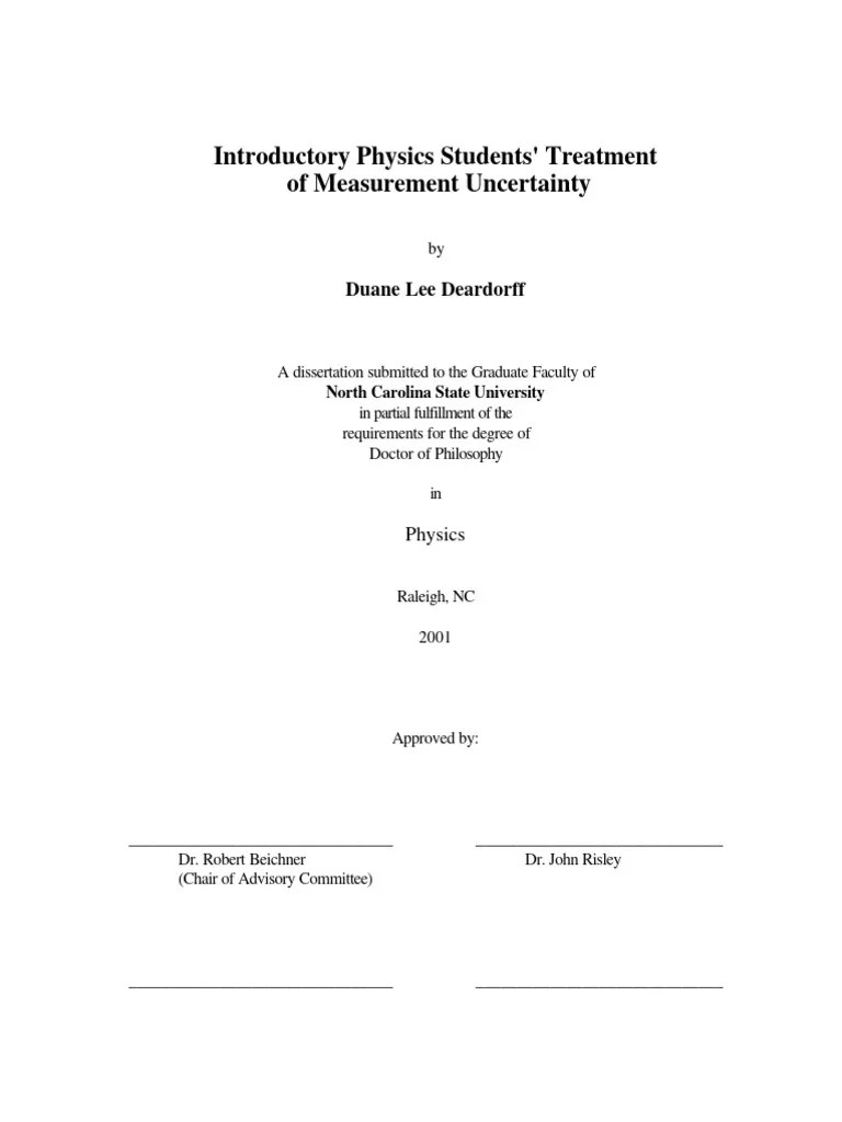 Dissertation | PDF | Accuracy And Precision | Scientific Method