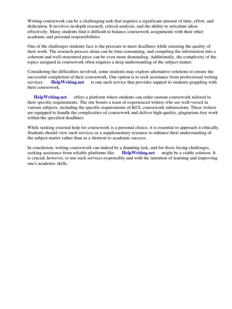 KCL Coursework Submission | Download Free PDF | Thesis | Data Analysis