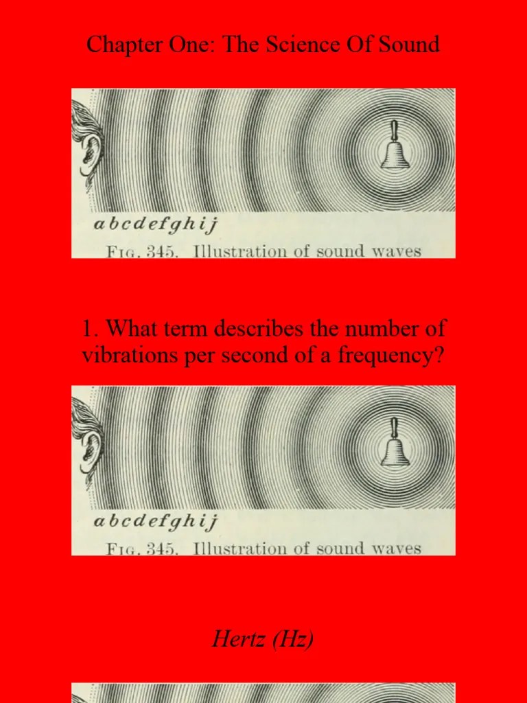 Chapter 1 - Science Of Sound | PDF | Sound | Frequency