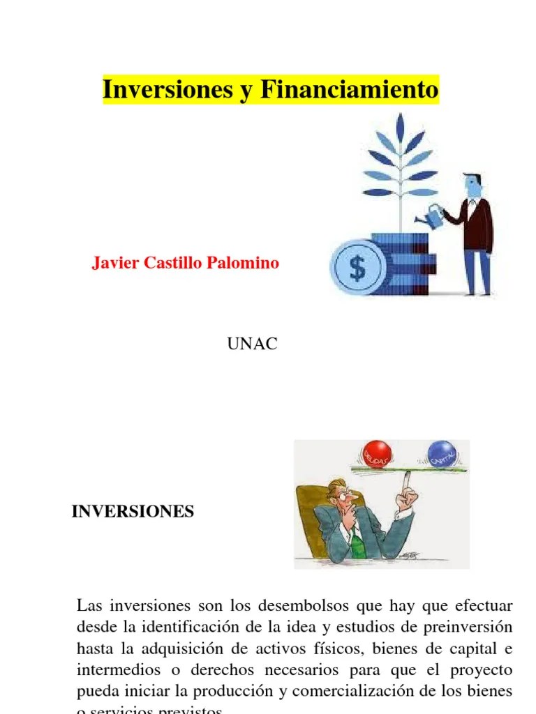 Inversiones Y Financiamiento | PDF | Inversiones | Capital De Trabajo