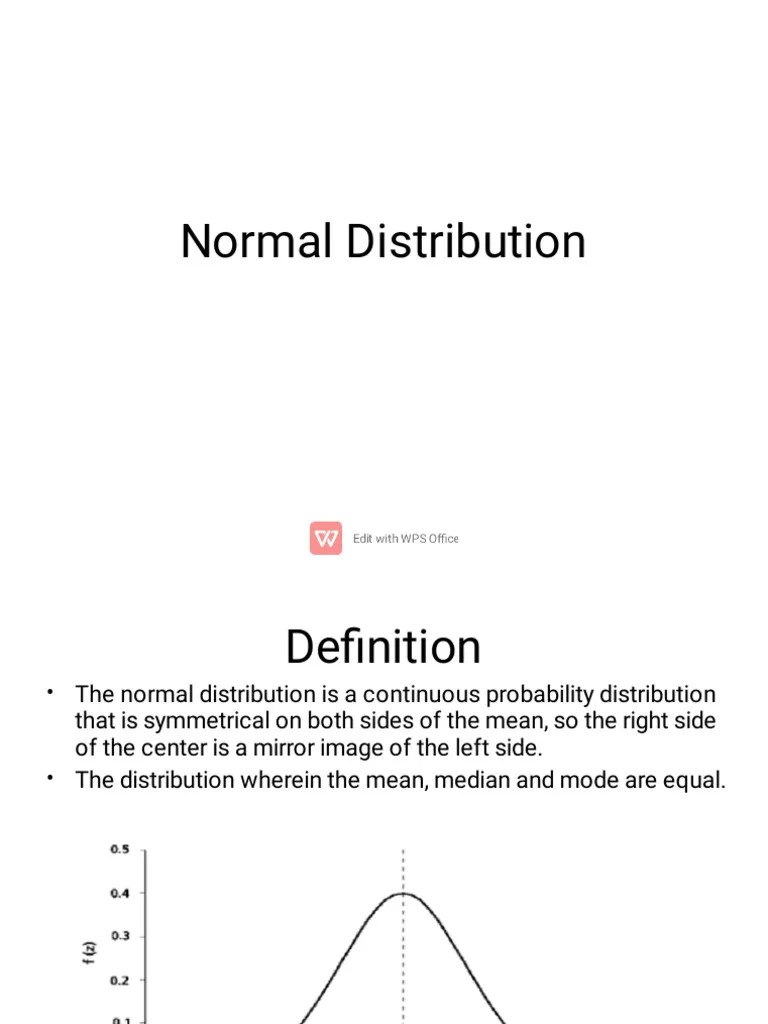 Normal Distribution Lecture | PDF | Normal Distribution | Mean