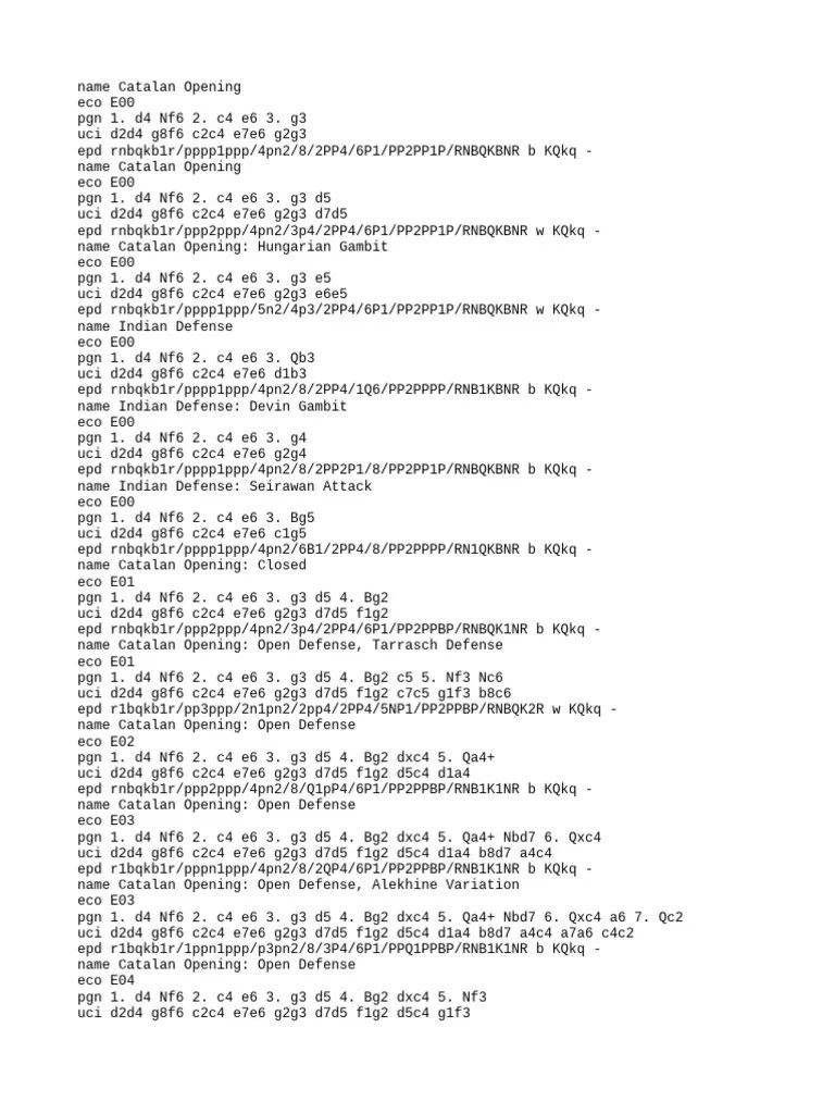 Openings 0 | PDF | Traditional Board Games | Chess Theory