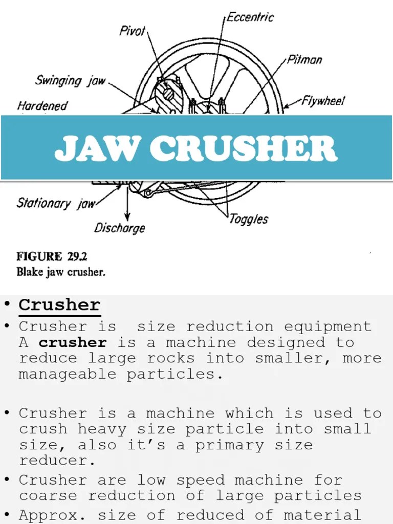 Jaw Crusher | PDF | Nature | Equipment