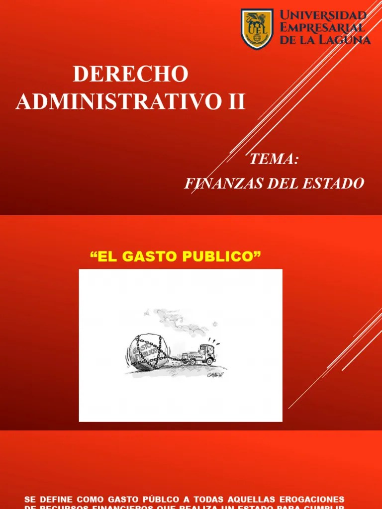 Derecho Administrativo II | PDF | Presupuesto | Federación