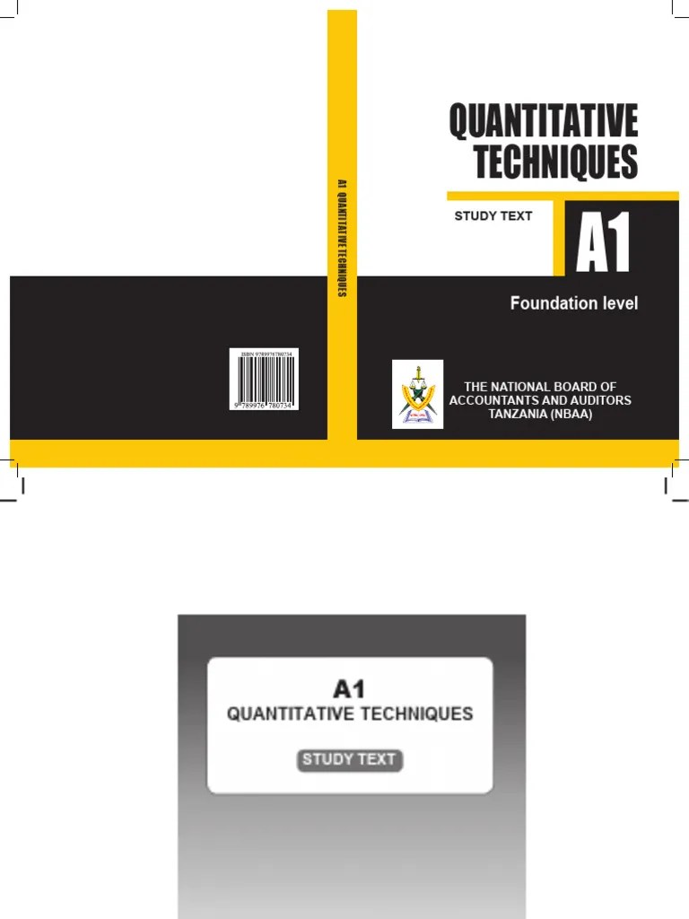 A1 Quantitative Techniques | PDF | Differential Calculus | Calculus