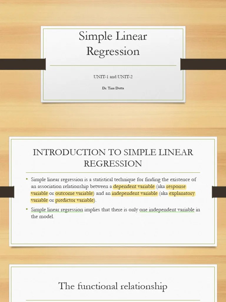 LinearStatisticalModels And Regression Analysis | PDF | Ordinary Least ...