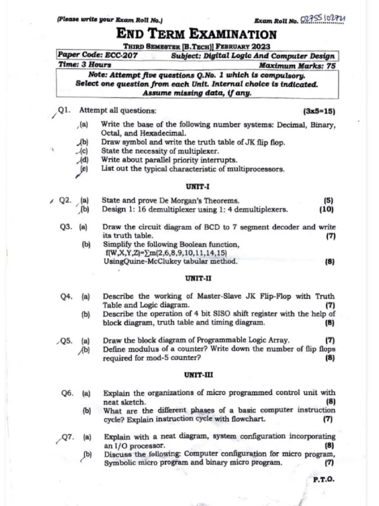 Digital Logic And Computer Design 2023 | Download Free PDF | Logic Gate ...