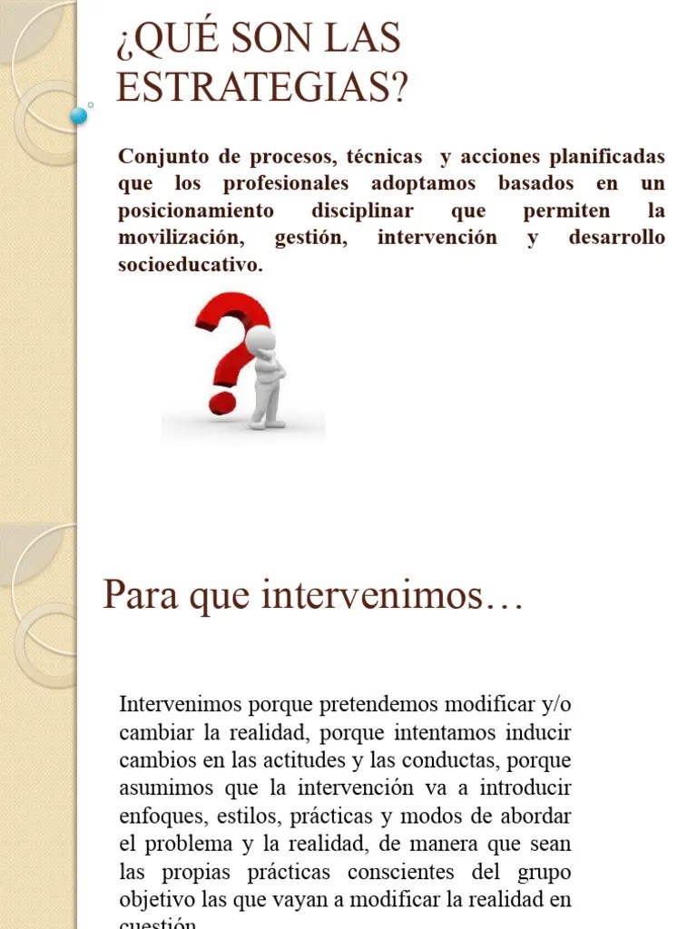Que Son Las Estrategias | PDF